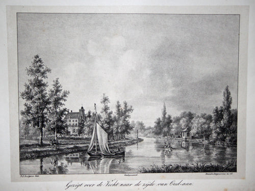 BREUKELEN De Vecht / Oudaan - Lutgers / Desguerrois & Co - 1836