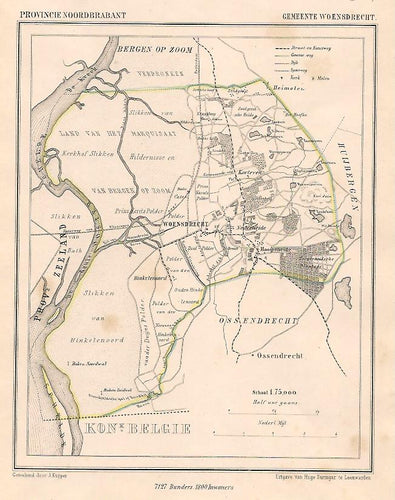 WOENSDRECHT - J Kuijper / H Suringar - ca. 1867