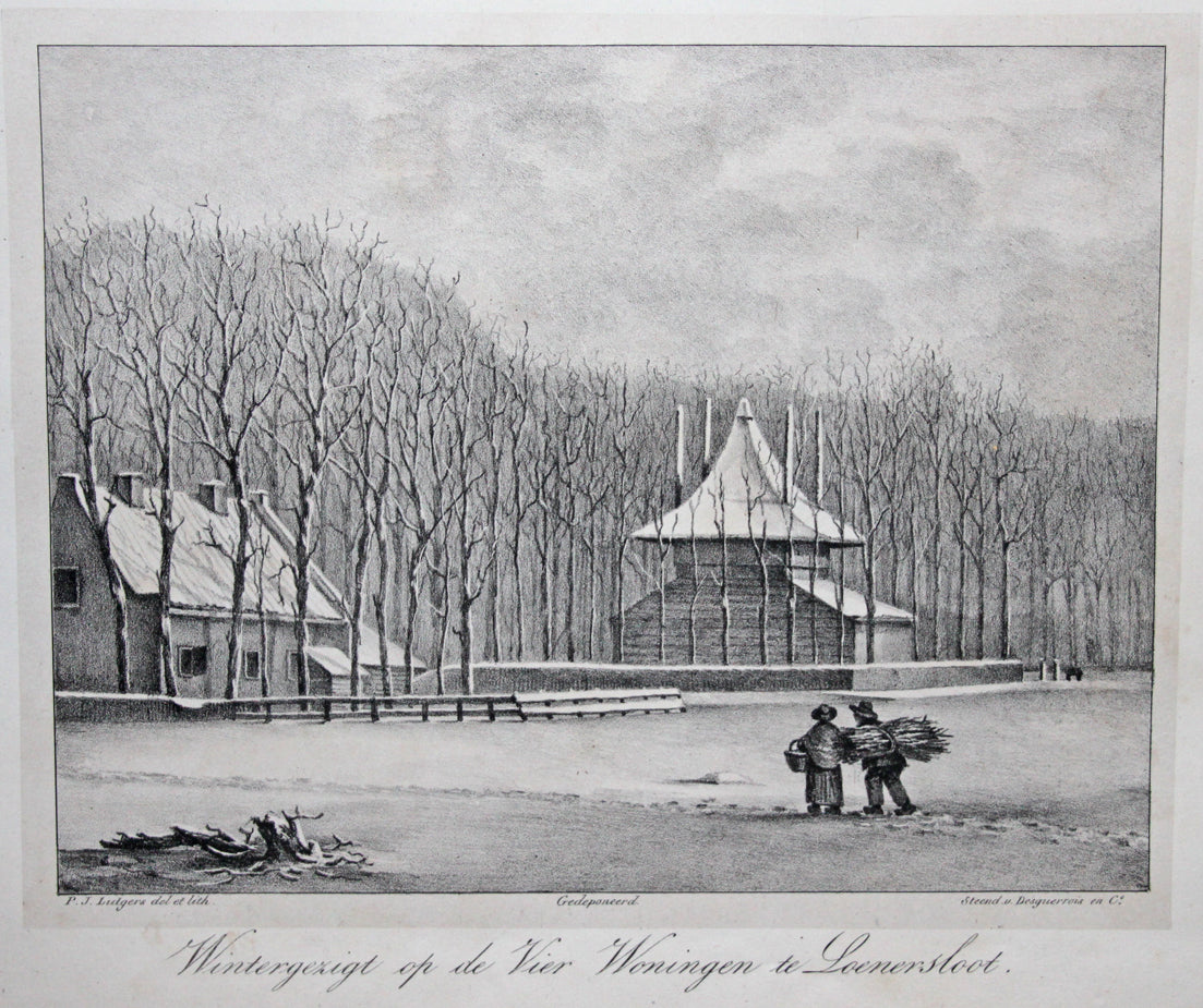 LOENERSLOOT Wintergezicht - Lutgers / Desguerrois & Co - 1836