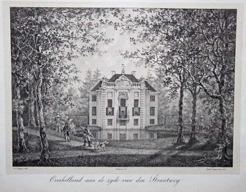 NIEUWERSLUIS Over-Holland zijde Straatweg - Lutgers / Desguerrois & Co - 1836