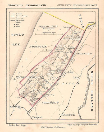 NOORDWIJKERHOUT - J Kuijper / H Suringar - ca. 1867