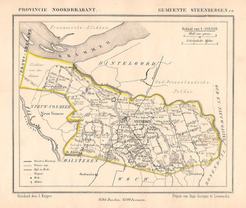 STEENBERGEN - J Kuijper / H Suringar - ca. 1867