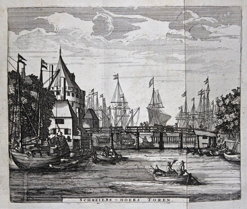 AMSTERDAM Schreierstoren - C Brouwer / JB Elwe - 1781