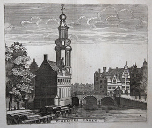 AMSTERDAM Munttoren - C Brouwer / JB Elwe - 1781