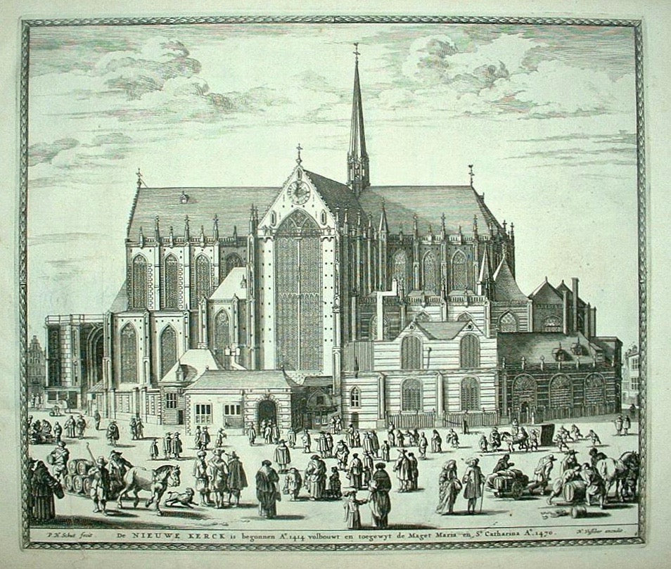 AMSTERDAM Nieuwe Kerk - PH Schut / Nicolaes Visscher I - ca. 1664
