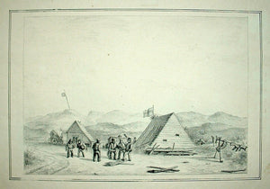 TEXEL Bergers verwerken geborgen lading in de duinen Landinwaarts gezien - J van Geuns - 1848