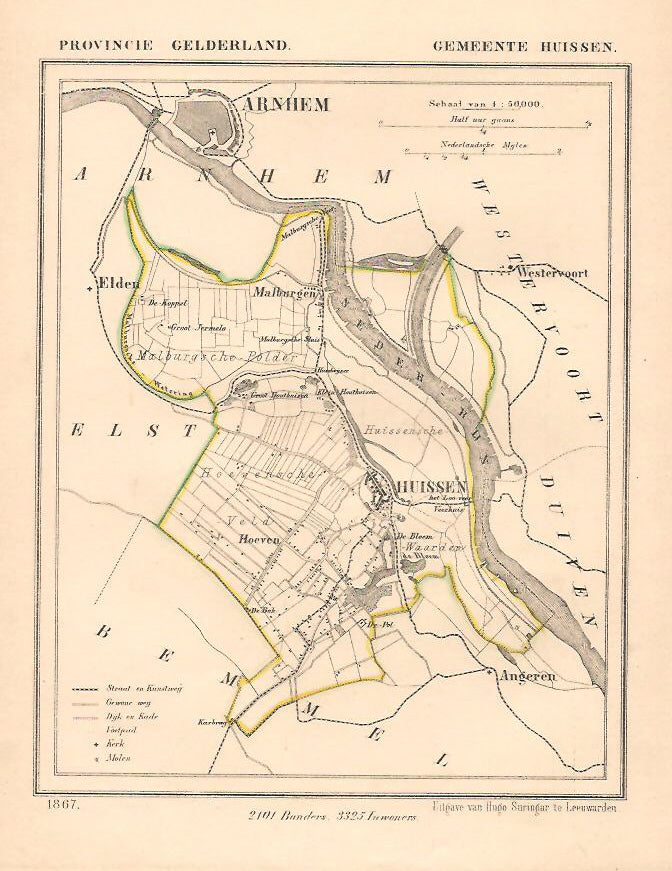 HUISSEN - J Kuijper / H Suringar - 1867