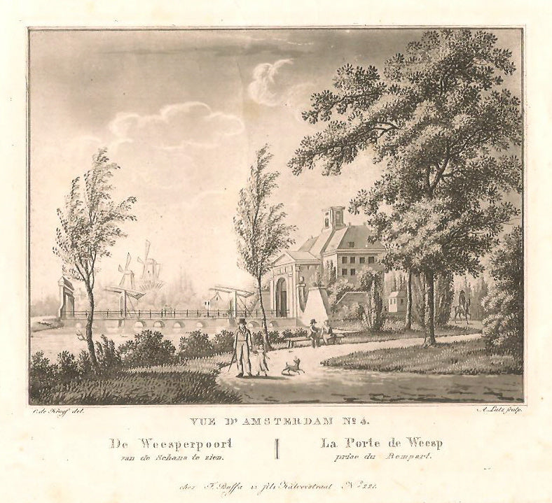 AMSTERDAM Weesperpoort - C de Kruyff / F Buffa & Zn - ca. 1825
