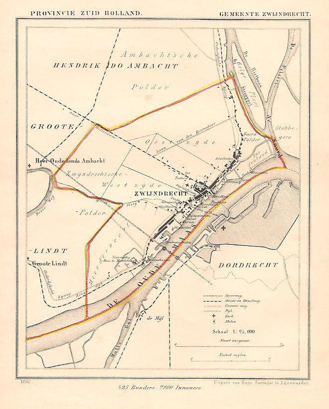 ZWIJNDRECHT - J Kuijper / H Suringar - 1867