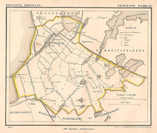 WORKUM - J Kuijper / H Suringar - 1865