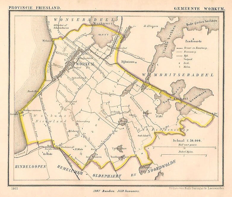 WORKUM - J Kuijper / H Suringar - 1865