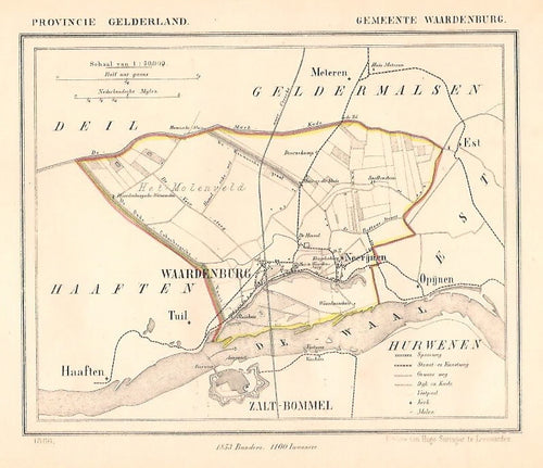 WAARDENBURG - J Kuijper / H Suringar - 1866