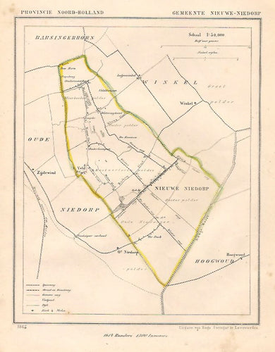 NIEUWE NIEDORP - J Kuijper / H Suringar - 1865