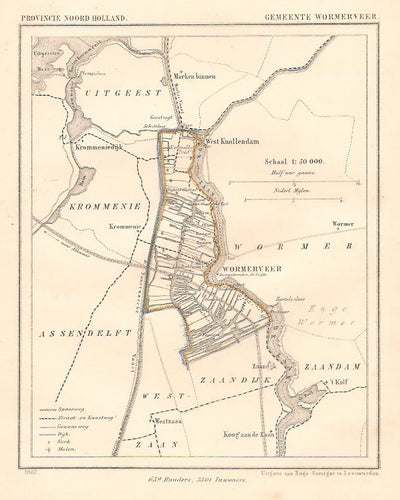 WORMERVEER - J Kuijper / H Suringar - 1867