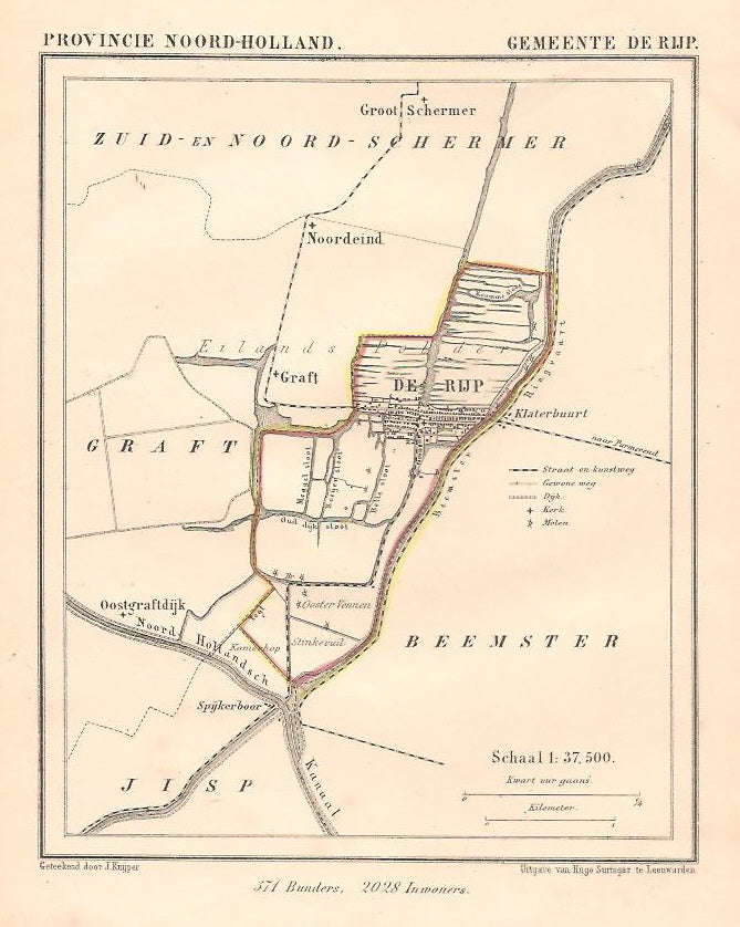 DE RIJP - J Kuijper / H Suringar - ca. 1867