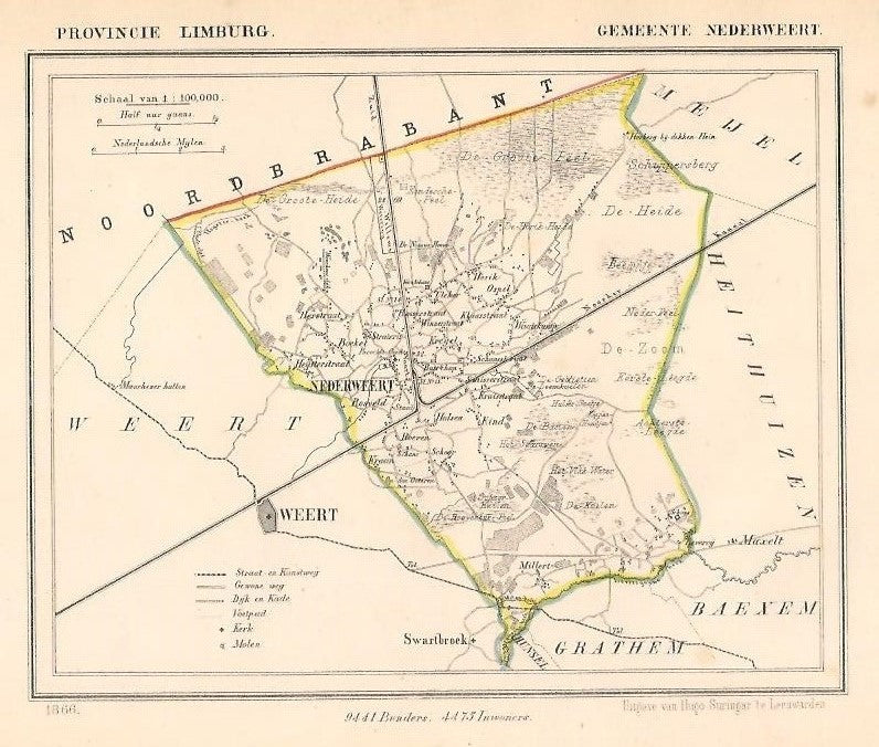 NEDERWEERT - J Kuijper / H Suringar - 1866