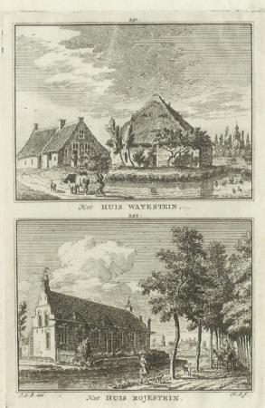 AMERONGEN Wayestein en Royestein - H Spilman - ca. 1750