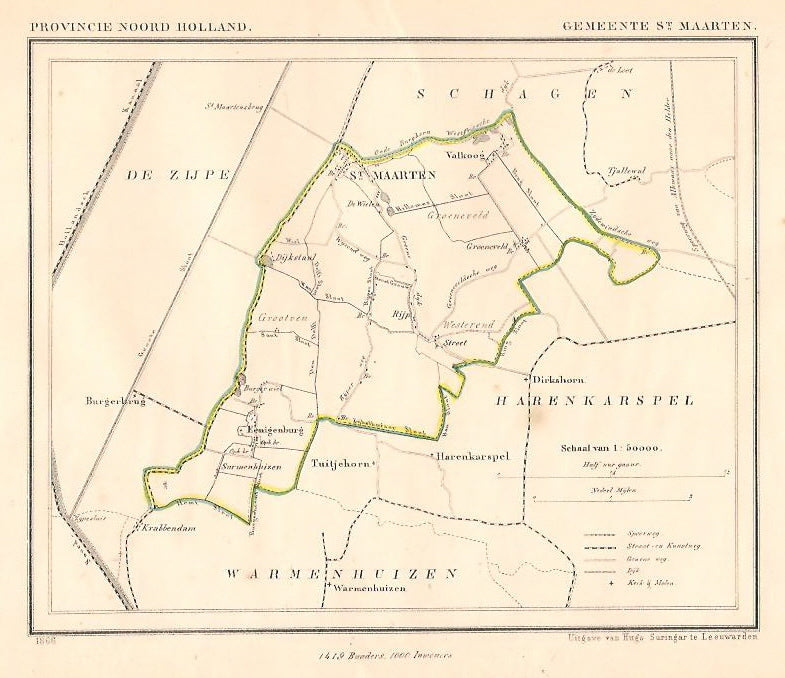 SINT MAARTEN - J Kuijper / H Suringar - 1866