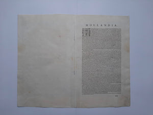 Holland - Abraham Ortelius - 1595