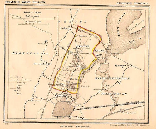 SCHOOTEN (Haarlem-Noord) - J Kuijper / H Suringar - 1867