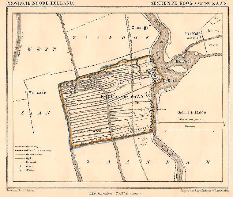 KOOG aan de ZAAN - J Kuijper / H Suringar - 1867