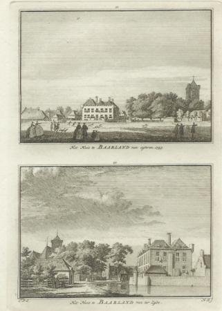 BAARLAND Het huis te Baarland - H Spilman - ca. 1750