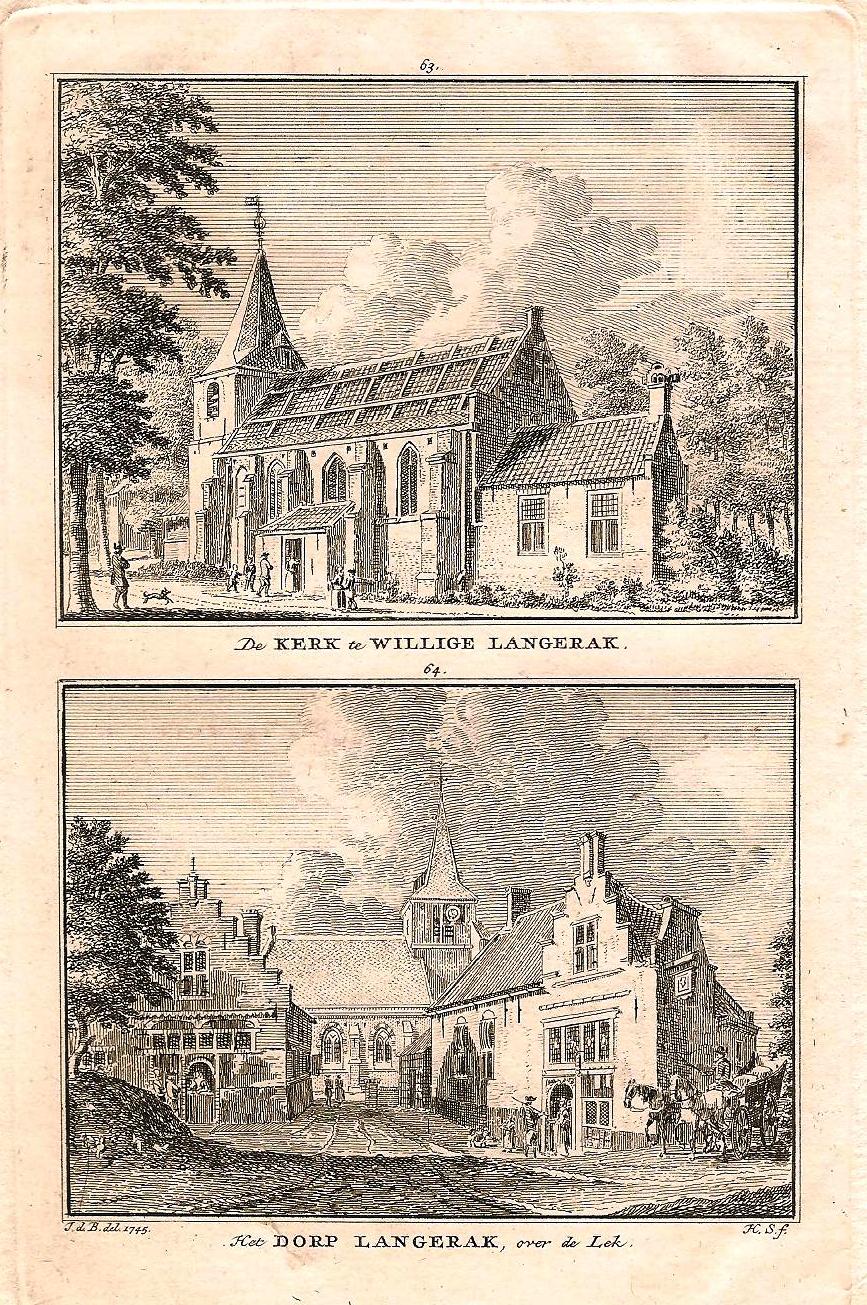 LANGERAK Twee gezichten op een blad - H Spilman - 1750