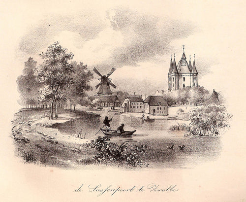 ZWOLLE Sassenpoort - H Reding - 1841