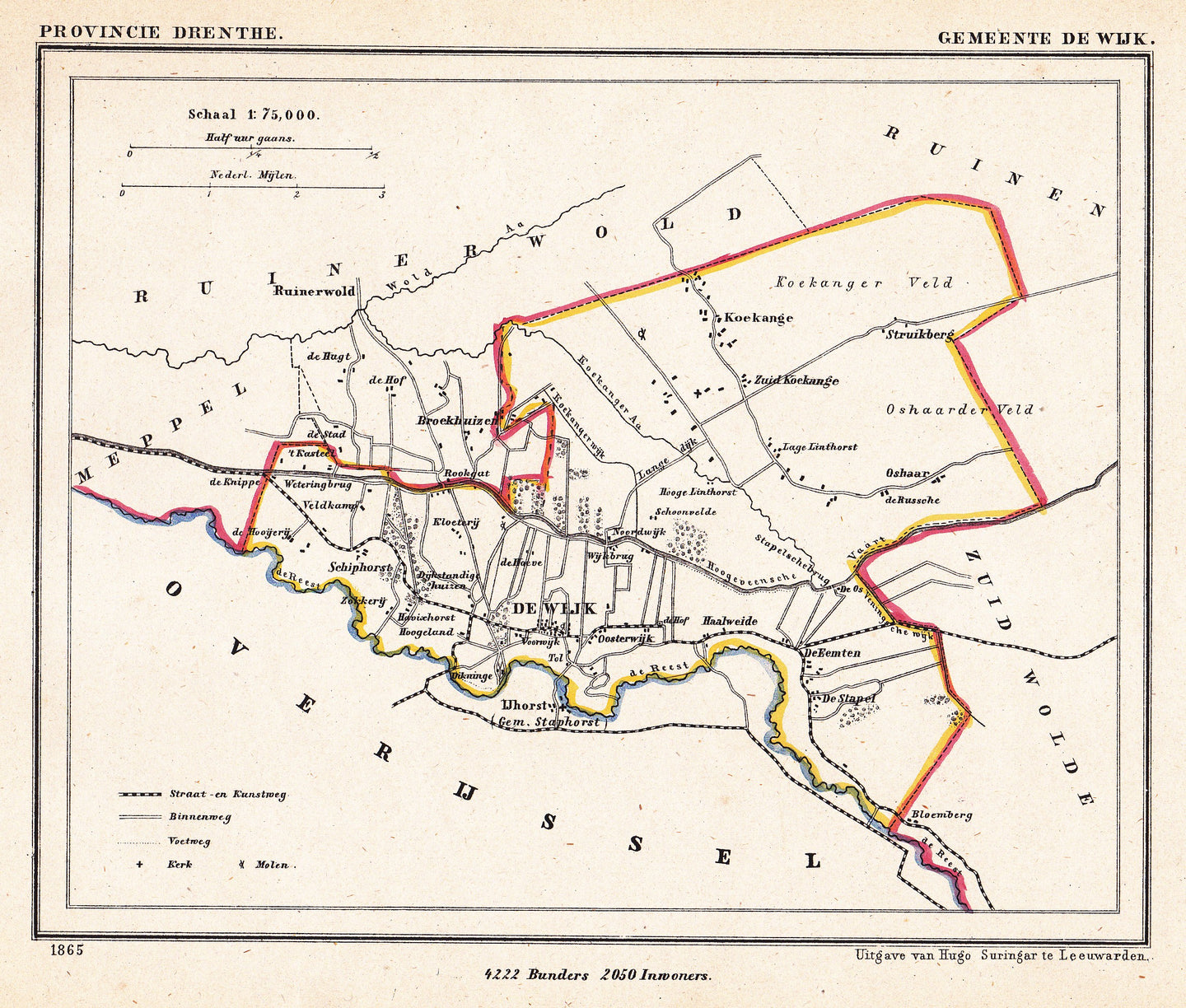 DE WIJK - Kuijper / Suringar - 1865