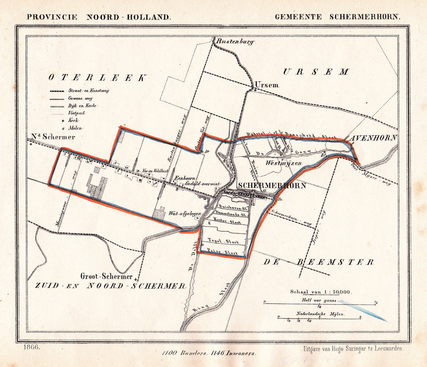 SCHERMERHORN - Kuijper/Suringar - 1866