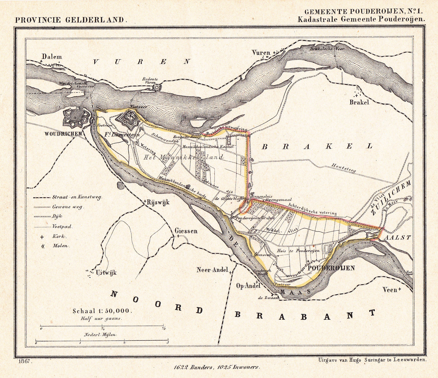 POUDEROIJEN - Kuijper/Suringar - 1867