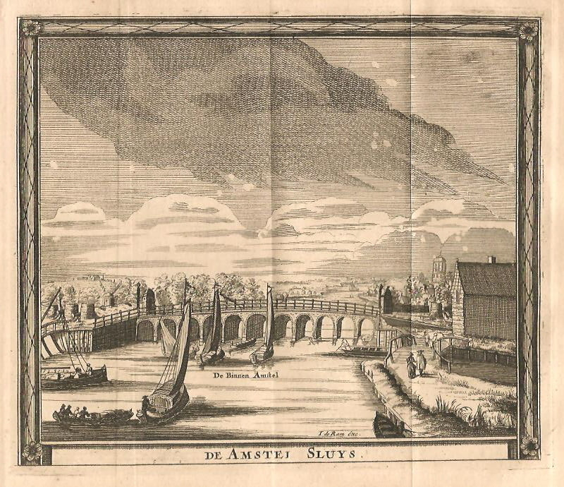 AMSTERDAM Amstel Baangracht Plantage Muidergracht) - J de Ram - ca. 1679