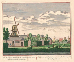 AMSTERDAM Kostverlorenvaart Loodwitmolen - Á Rademaker / L Schenk - ca. 1730