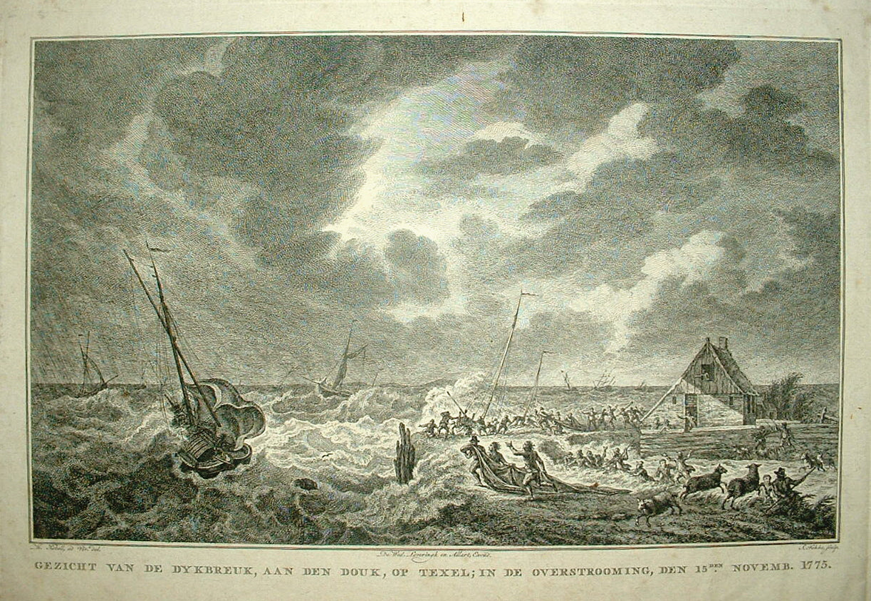 TEXEL Dijkdoorbraak 1775 - H Kobell / S Fokke / J Allart - 1778