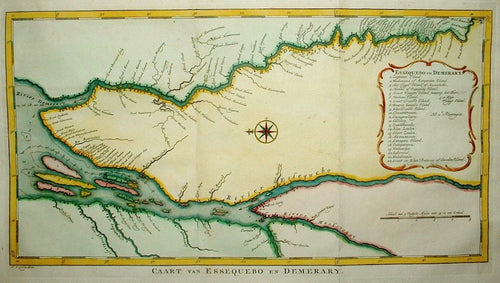 GUYANA Essequebo en Demerary - J van der Schley / JJ Hartsinck - 1770