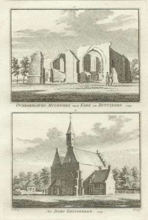 GRIJPSKERKETwee gezichten op een blad - H Spilman - ca. 1750