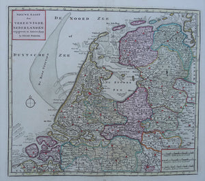 7 provinciën Map of the Seven United Provinces - I Tirion - 1753