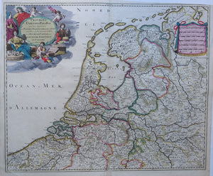 7 provinciën Map of the Seven United Provinces - Gerard Valck - circa 1690
