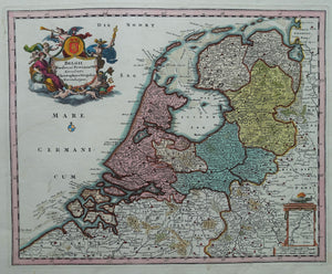 7 provinciën Map of the Seven United Provinces - Christoph Weigel - 1706