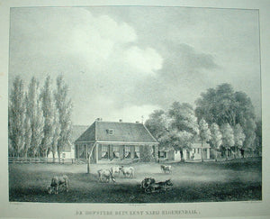 VELSEN-ZUID, Hofstede Duinlust - PJ Lutgers - ca. 1840
