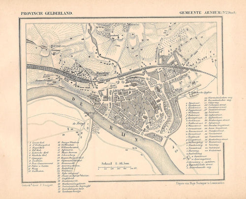 ARNHEM Stad - J Kuijper / H Suringar - ca. 1867