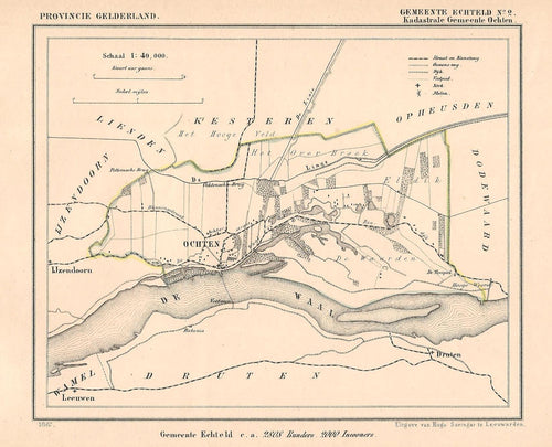 OCHTEN - Kuijper / Suringar - 1867