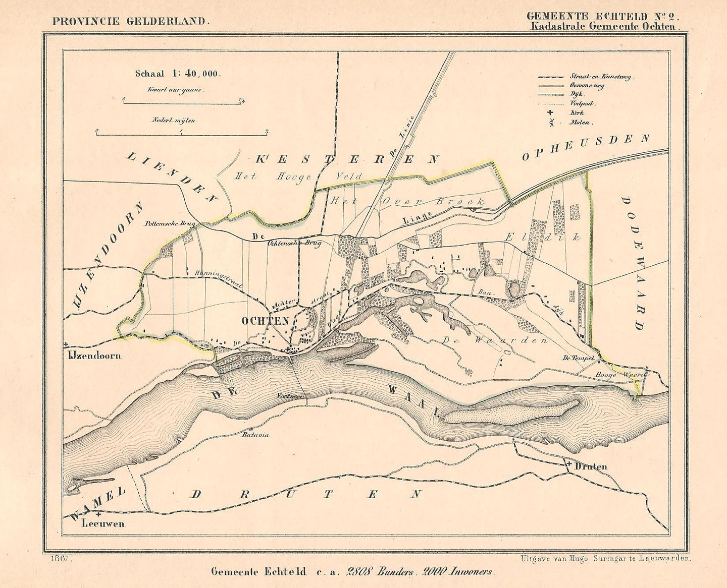OCHTEN - Kuijper / Suringar - 1867
