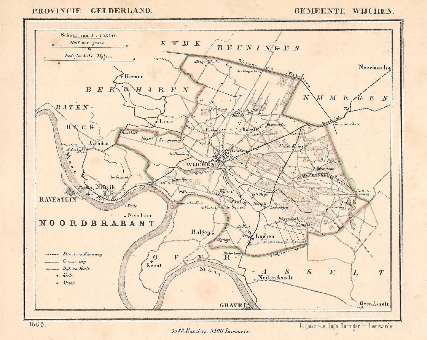 Wijchen - J Kuijper / H Suringar - 1865
