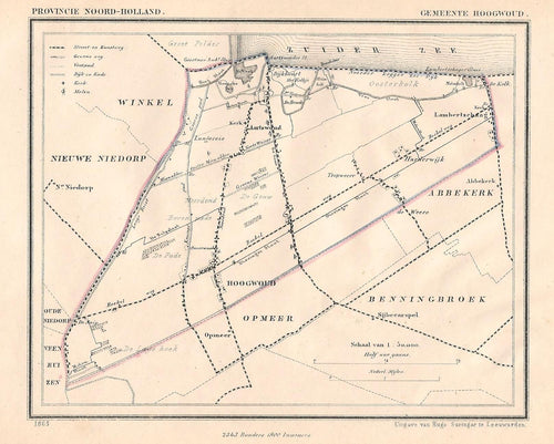 HOOGWOUD - Kuijper/Suringar - 1865