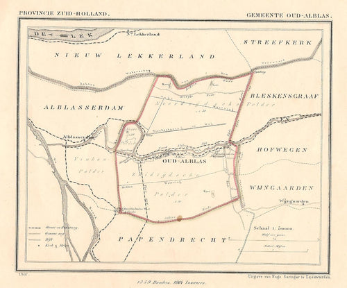 OUD-ALBLAS - Kuijper / Suringar - 1866