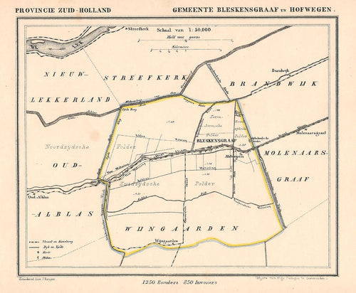BLESKENSGRAAF - Kuijper / Suringar - ca. 1867