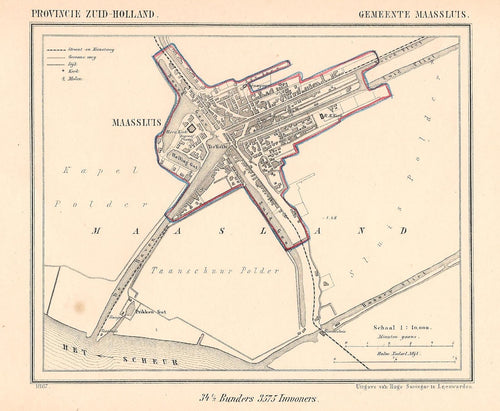 MAASSLUIS - Kuijper / Suringar - 1867
