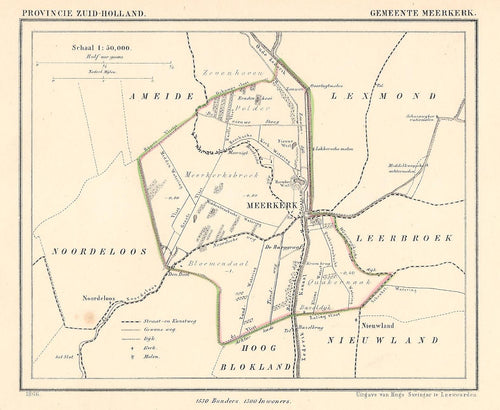 MEERKERK - J Kuijper / H Suringar - 1866