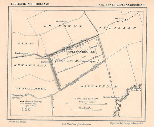 MOLENAARSGRAAF - Kuijper / Suringar - ca. 1867